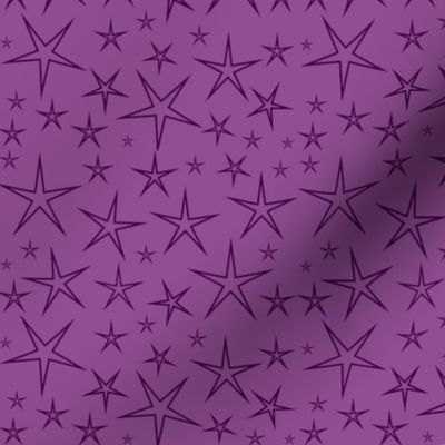 Purple Stars on Purple