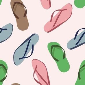 Chanclas Fabric, Wallpaper and Home Decor | Spoonflower