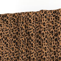 Leopard - black brown on tan