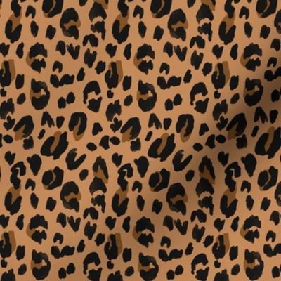 Leopard - black brown on tan