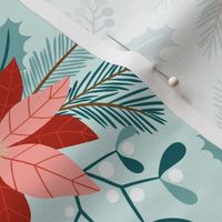 Winter Flora / Mint / Large Scale