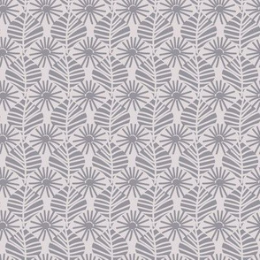 geometric botanical in neutral greys by rysunki_malunki