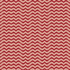 micro botanical zig zag on red by rysunki_malunki