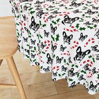 French Bulldog Christmas Fabric