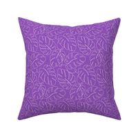 Monstera Continuous Line - Original Purple_50Size