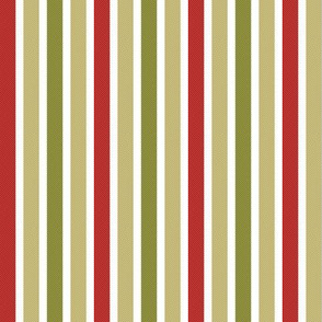 Red olive green pistacho stripes