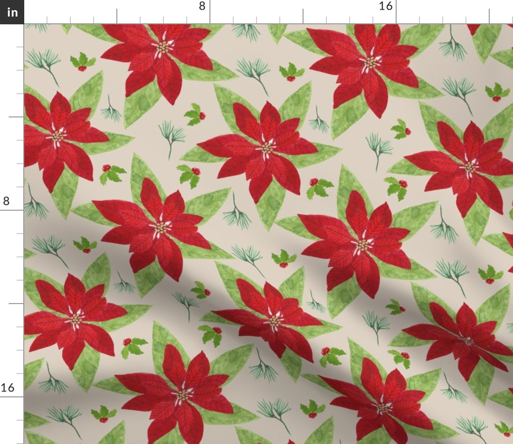 Poinsettia tile2