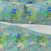 marbled fabric greens