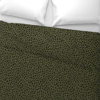 ★ SKULLS x LEOPARD ★ Camo Olive Green - Medium-Small Scale / Collection : Leopard Spots variations – Punk Rock Animal Prints 3