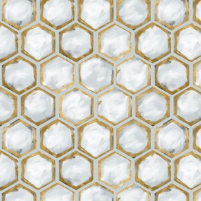 Painted Gold Honeycomb