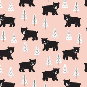 Forest Bears - Pink - Large Scale