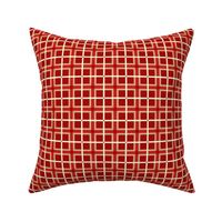 Plaid 4 - Red Tan Ivory ©Julee Wood