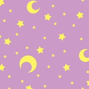 Taro and Yellow Moons and Stars