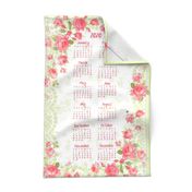 English Garden 2020 Calender Tea Towel