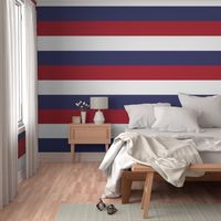 Jumbo Red, White, and Blue Horizontal Stripes