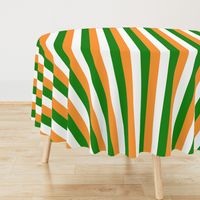 Two Inch India Flag Saffron Yellow White India Green Vertical Stripes