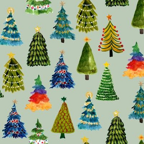 Festive Christmas Trees // Clay Ash