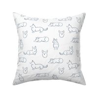 Customized Corgi Pattern (White Background)