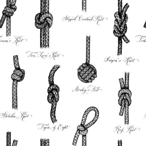 Nautical Knots (White and Black)