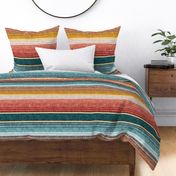 serape southwest stripes - teal -  LAD19