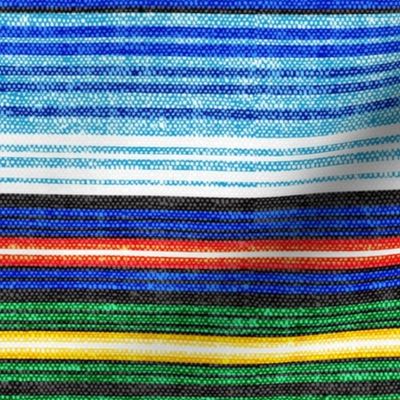 serape southwest stripes - orange -  LAD19