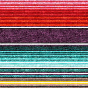 serape southwest stripes - red/plum -  LAD19