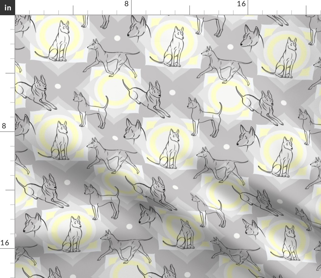 Thai Ridgeback Pattern (Light Grey Background)