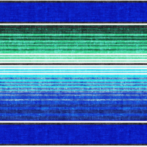 serape southwest stripes - blue -  LAD19