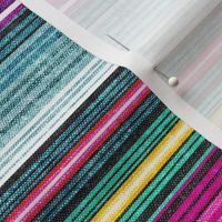 (small scale) serape southwest stripes - purple -  LAD19