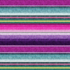 (small scale) serape southwest stripes - purple -  LAD19