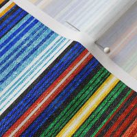 (small scale) serape southwest stripes - orange -  LAD19