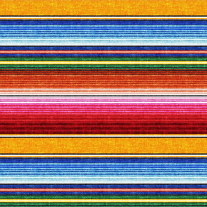 (small scale) serape southwest stripes - orange -  LAD19