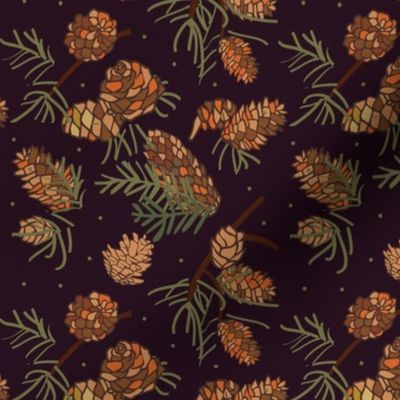 xmas flora | pinecones