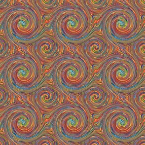 Lollipop Drop - Rainbow Swirls Spirals Psychedelic (Small Scale)