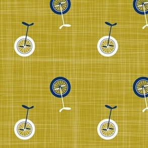 unicycles mustard-navy