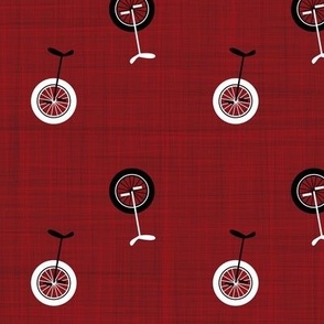 unicycles - red