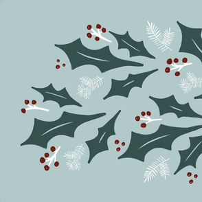 Winter Leaves Teatowel 