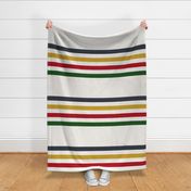 camp blanket, 2-inch stripes widthwise