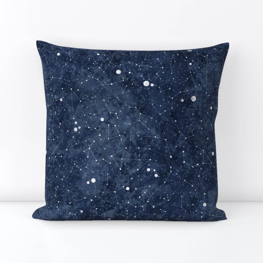 Star constellations handdrawn