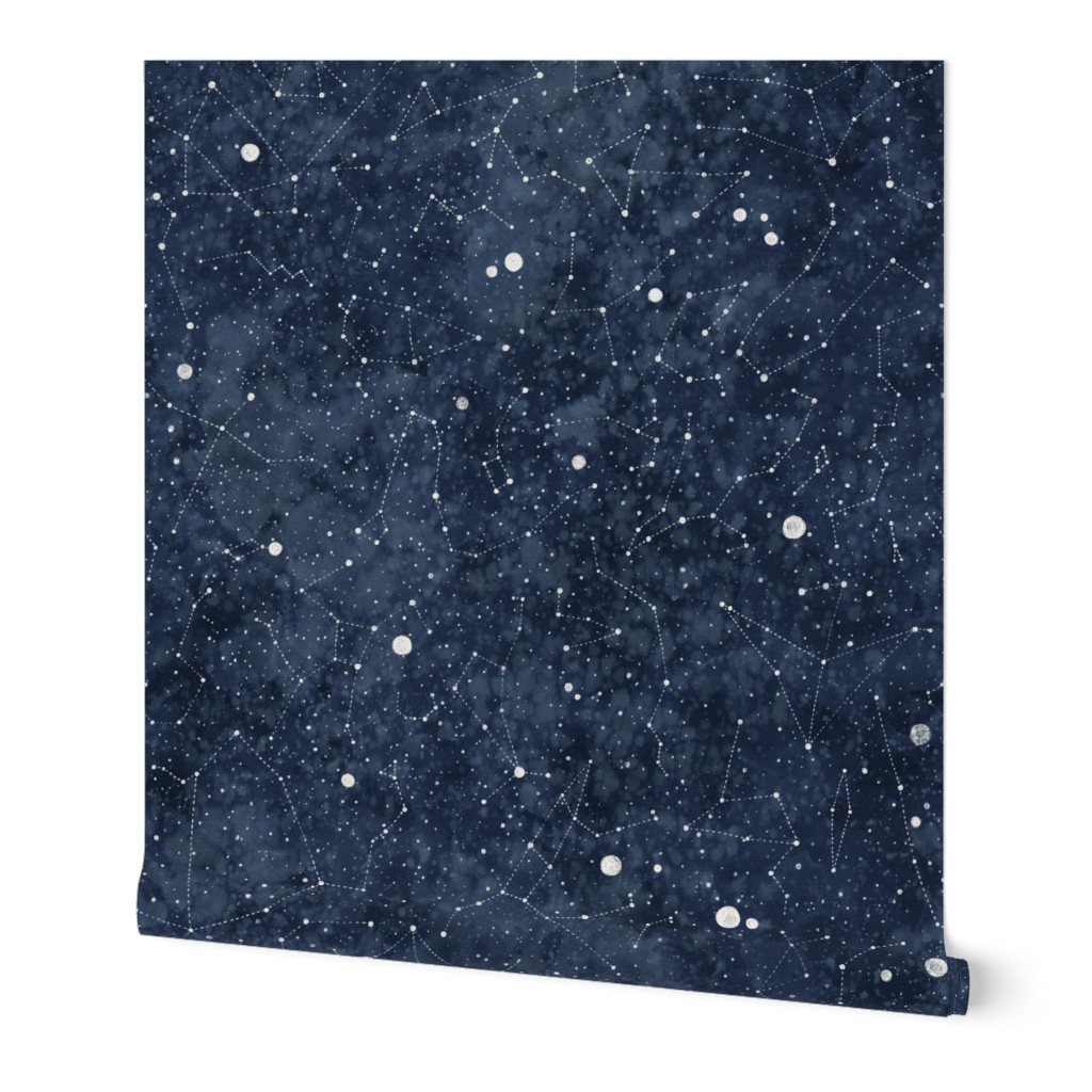 Star constellations handdrawn