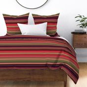 Colorful stripes |  21 –  red, brown, green 