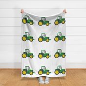 18"x18"  tractor panel - pillows - green C19BS