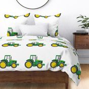 18"x18"  tractor panel - pillows - green C19BS