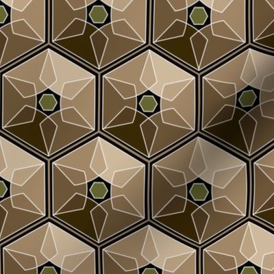 geometric earth tones