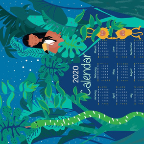 Rain Forest TeaTowel Calendar 2020
