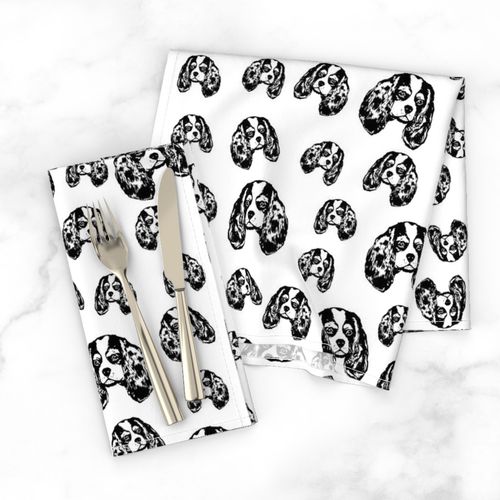 Cavalier King Charles Spaniel fabric