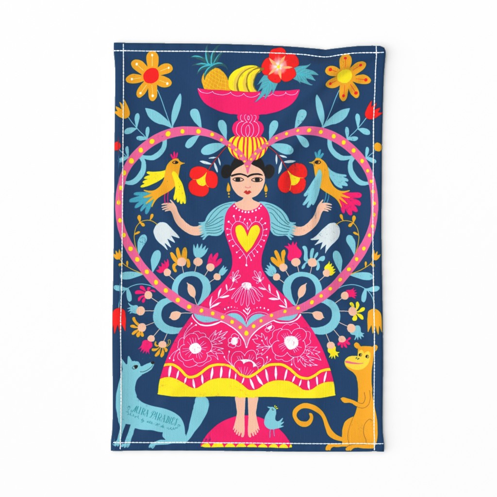 teatowel mexican folk art