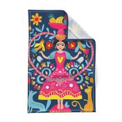 teatowel mexican folk art