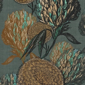  flowers on linen big