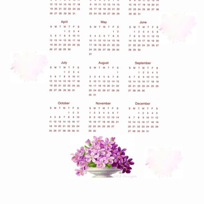 Tea Towel Calendar 2020